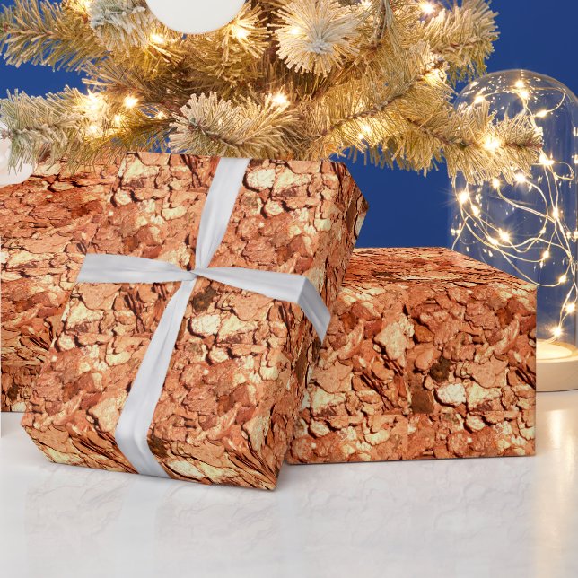 Copper Metal Chips Wrapping Paper (Holidays)
