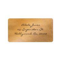 Copper Metallic Address Labels