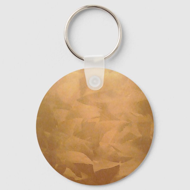 Copper Metallic Hand Brushed Key Ring (Front)