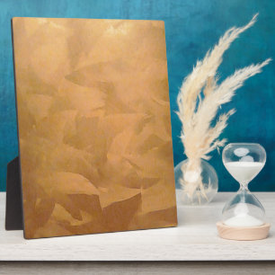 Copper Metallic Hand Brushed Plaque