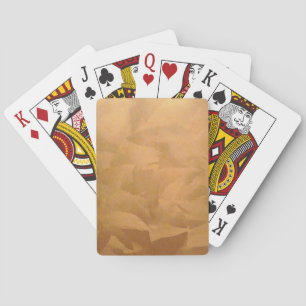 Copper Metallic Hand Brushed Playing Cards