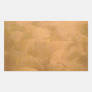Copper Metallic Hand Brushed Rectangular Sticker