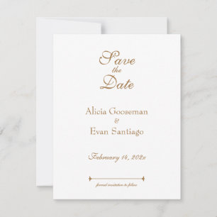 Copper / Mocha Mousse Toile, Save The Date