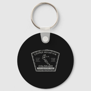 Copper Mountain Colorad Snow Skiing  Key Ring