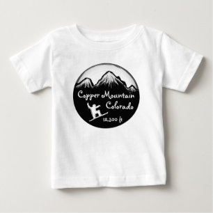 Copper Mountain Colorado baby snowboard tee
