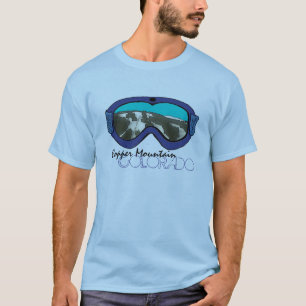 Copper Mountain Colorado blue snow goggle tee