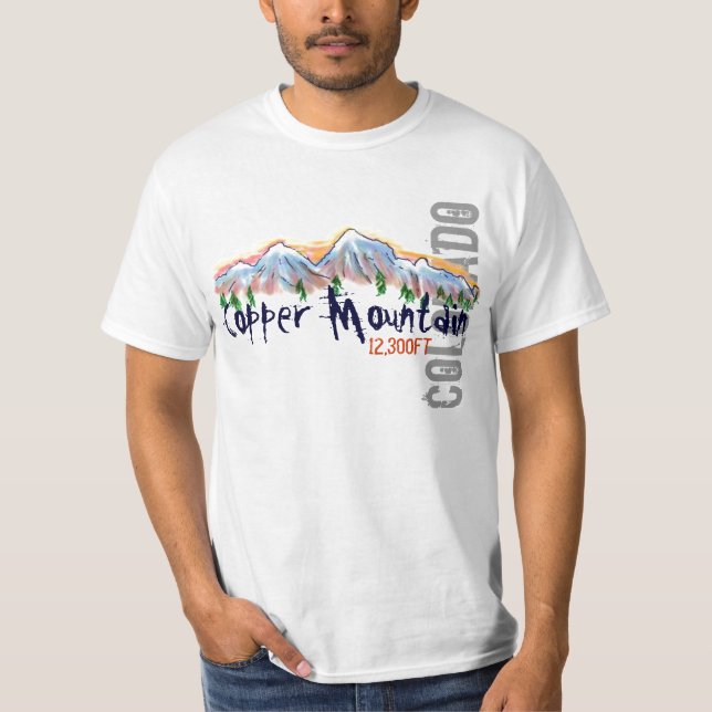 Copper Mountain Colorado elevation value tee (Front)