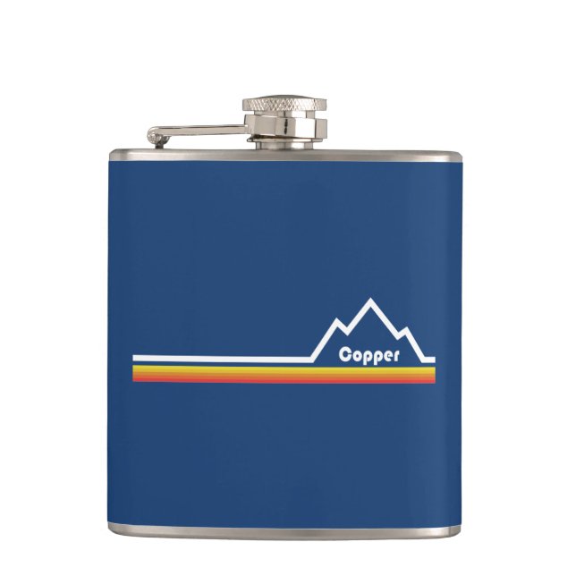 Copper Mountain Colorado Hip Flask (Front)