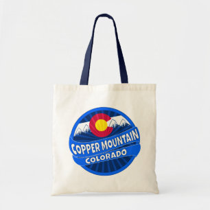 Copper Mountain Colorado mountain burst tote bag