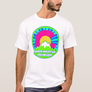 Copper Mountain Colorado neon mountains shirt