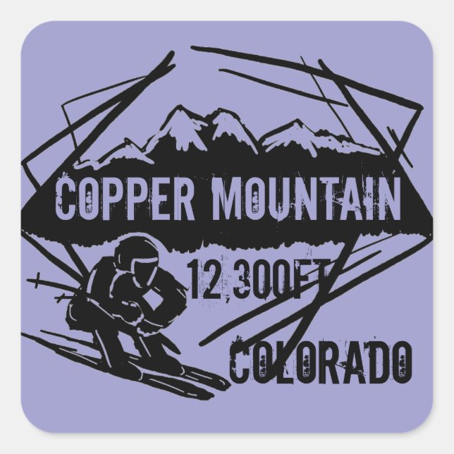 Copper Mountain Colorado ski elevation stickers (Front)