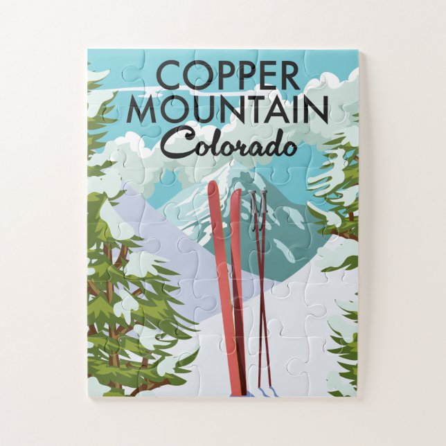 Copper Mountain Colorado Ski Jigsaw Puzzle (Vertical)