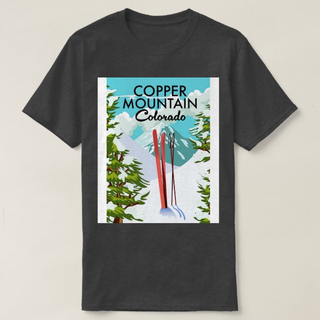 Copper Mountain Colorado Ski poster T-Shirt (Design Front)