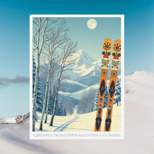 Copper Mountain Colorado Ski vacation Postcard
