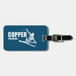 Copper Mountain Colorado Skier Luggage Tag