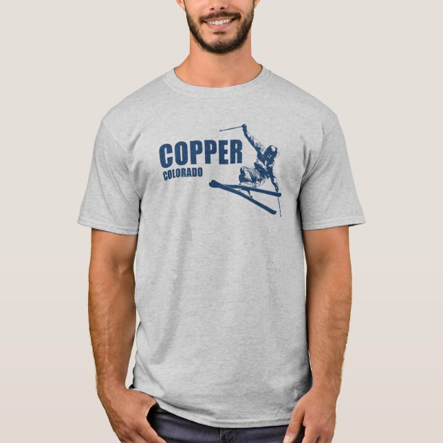 Copper Mountain Colorado Skier T-Shirt (Front)