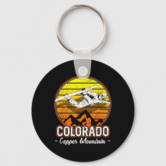 Copper Mountain Colorado Snowboarding  Key Ring (Front)