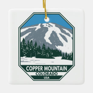 Copper Mountain Ski Area Colorado Ceramic Ornament