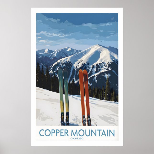 Copper Mountain Ski Wall Art Ski Print 1 (Front)