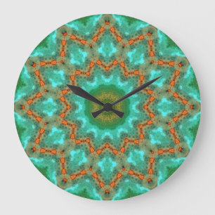 Copper Patina Mandala 06308-1 Large Clock