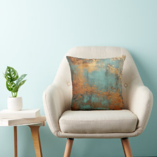 Copper Patina Rustic Cushion