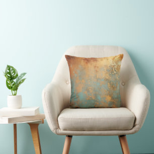 Copper Patina Rustic Cushion