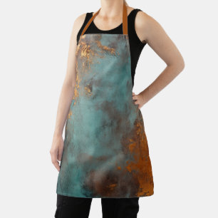 Copper Patina Rustic Metallic Apron