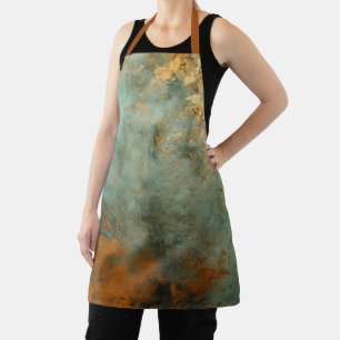 Copper Patina Rustic Metallic  Apron