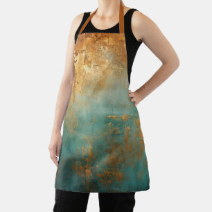 Copper Patina Rustic Metallic  Apron