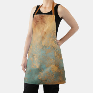 Copper Patina Rustic Metallic  Apron