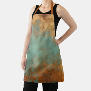 Copper Patina Rustic Metallic Apron