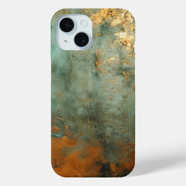 Copper Patina Rustic Metallic  Case-Mate iPhone Case (Back)