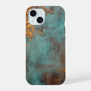 Copper Patina Rustic Metallic  iPhone 15 Case