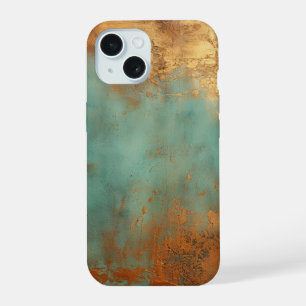 Copper Patina Rustic Metallic  iPhone 15 Case
