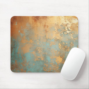 Copper Patina Rustic Metallic Mouse Pad