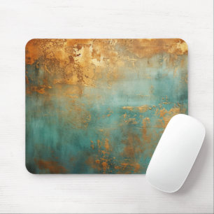 Copper Patina Rustic Metallic Mouse Pad