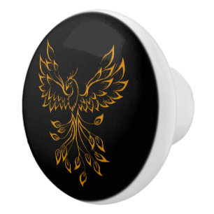 Copper Phoenix Ceramic Knob