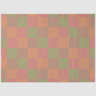 Copper Plaid Tissue Paper