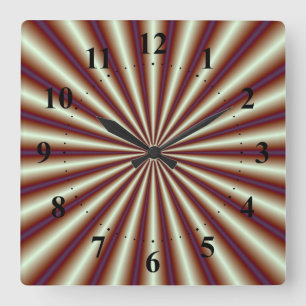 Copper Pleats Wall Clock