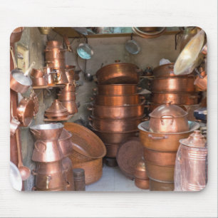 Copper Pots At Market Mouse Pad