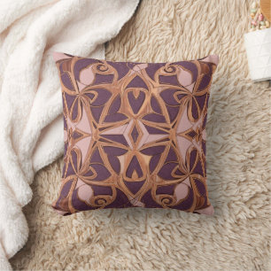 copper purple cushion