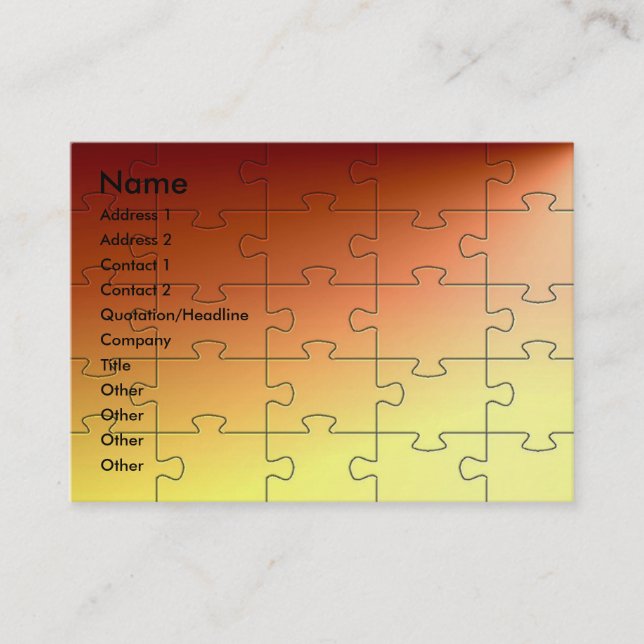Copper Puzzle Profile Card (Front)
