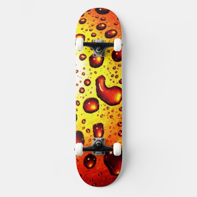 Copper Raindrops Skateboard (Front)