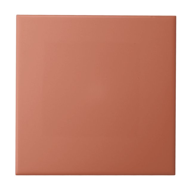 Copper Red Solid Colour Ceramic Tile (Front)