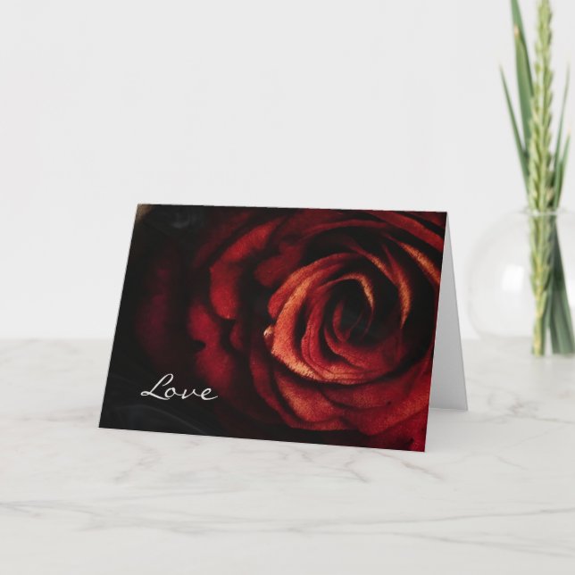 Copper Rose Card (Front)