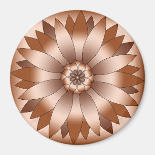 Copper Rosette Magnet
