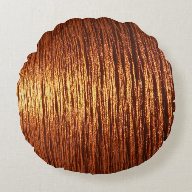 Copper sea pattern round cushion (Front)