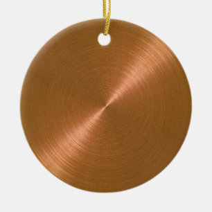 Copper Sheen Christmas Personalised Ornament