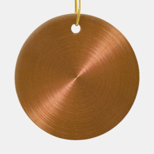 Copper Sheen Christmas Personalised Ornament (Front)