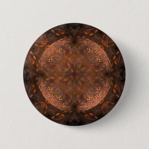 copper shimmer 6 cm round badge